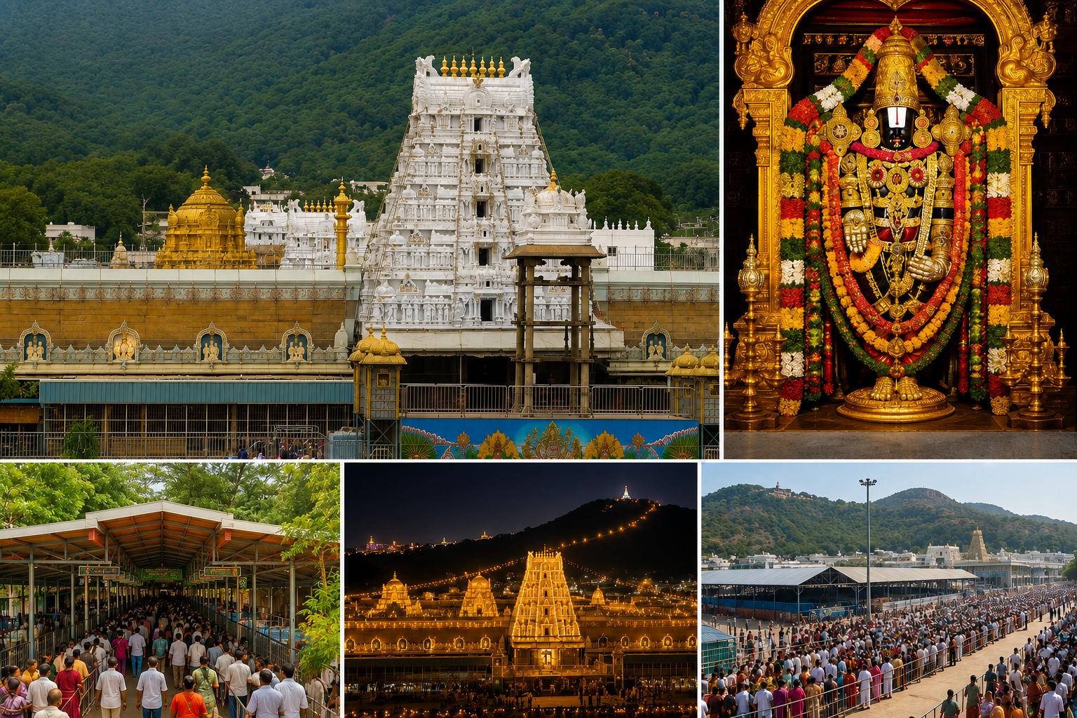Tirupati Sri Venkateswara temple and spiritual landmarks